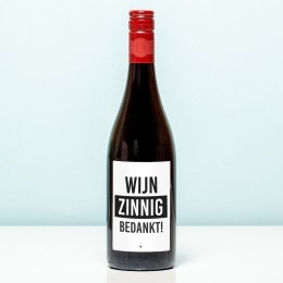 WijnflesWijnzinnigbedankt-RoodMerlot