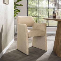 LifestyleFurnEetkamerstoelElitaJaroqstof-Zand