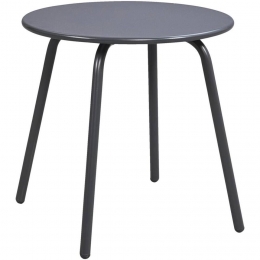 LeenBakker-BijzettafelMontreal-Antraciet-45x45Cm-Metaal-Grijs