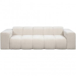 20korting-LeenBakker-BankBeau3-zits-Raven-Stof-Beige-94x247x70Cm