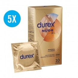 DurexNudeXLCondoomshuid-op-huidGevoelExtraDun60mmlatex