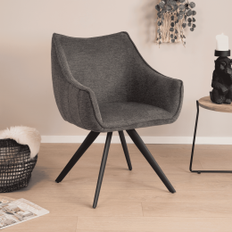 TowerLivingEetkamerstoelRiviera-Donkergrijs