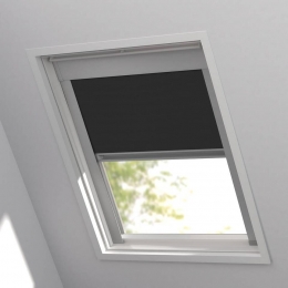 40korting-LeenBakker-FenstrDakraamrolgordijnHamburgVerduisterend-15061-Polyester-Zwart-120x10x10Cm