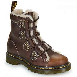 LaarzenDrMartens1460LacetoToeBootDarkBrownGrizzly