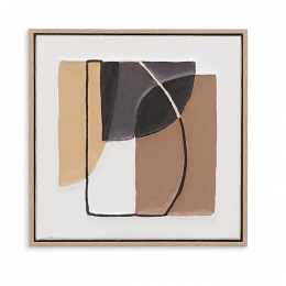 KaveHomeSchilderijZay40x40cm-Bruin