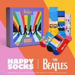 Happysocks3stuksTheBeatlesEncoreEditionGiftBoxActie