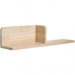 15korting-LeenBakker-WandplankMickNaturelRubberwood-14x60x14Cm-Hout-Bruin
