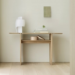 EthnicraftSidetablePIGeoliedEikenhout130cm-Naturel