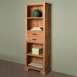 TowerLivingBoekenkastLorenzomet2laden-Bruin