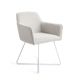 JesperHomeEetkamerstoelHofuCrossWhite-CheckersCharm