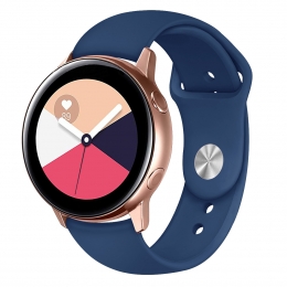 Case2go-BandjegeschiktvoordeSamsungGalaxyActive2GearS2ClassicenGearSport-SiliconenSmartwatchbandje-42MM-DonkerBlauw