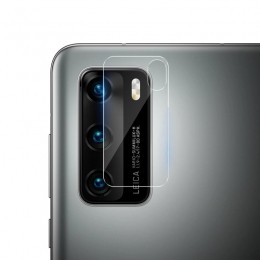 ScreenprotectorgeschiktvoorHuaweiP40-FullCoverCameralensscreenprotector-TemperedGlass-Transparant2-Pack