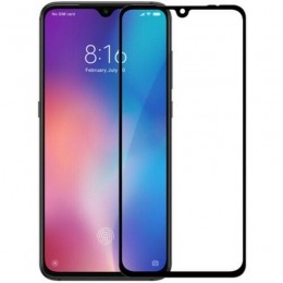ScreenprotectorgeschiktvoorXiaomiRedmiNote7-FullCoverScreenprotector-GehardGlas-Zwart