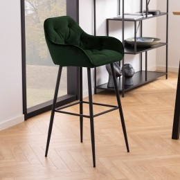 BendtBarkrukLorenVelvet-ForestGreenzithoogte79cm