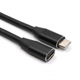 USB-CVerlengkabel-USB-CKabel-DataenLaadkabel-Ondersteunt4K-beelden-1Meter-Zwart