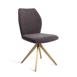 JesperHomeEetkamerstoelIkataTurnGold-AlmostBlack