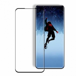 ScreenprotectorgeschiktvoorSamsungGalaxyS20Ultra-FullCoverScreenprotector-GehardGlas-Zwart