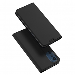 TelefoonhoesjegeschiktvoorMotorolaMotoE32-DuxDucisSkinProBookcase-Zwart