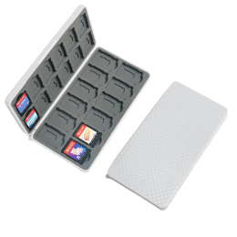Case2go-HoesgeschiktvoorNintendoSwitchGameCard-NintendoSwitchcasemet24vakjes-Wit