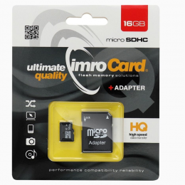 Imro-MicroSDKaart16GB-GeheugenkaartMetAdapter