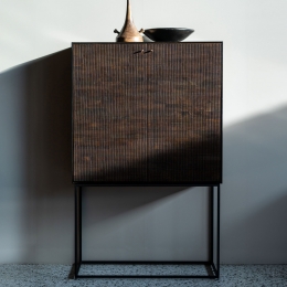 EthnicraftOpbergkastGroovesGevernistTeakhout162x102cm-OffBlack