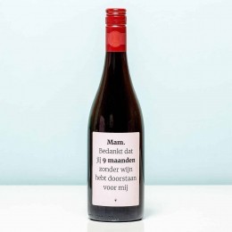 Wijnfles9maandenzonderwijnvoormij-RoodMerlot