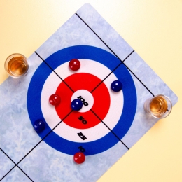 Sportdrankspelmetshotglaasjes-Curling