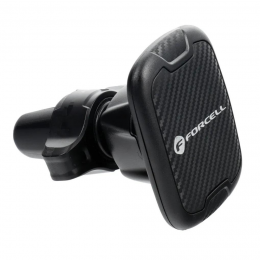 Forcell-MagnetischeTelefoonhoudervoorinAuto-Ventilatierooster-360Draaibaar-ZwartCarbon