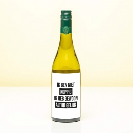 WijnflesIkbennietkoppig-WitSauvignonBlanc