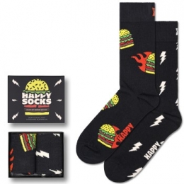 Happysocks2stuksBlastOffBurgerSocksGiftSetActie