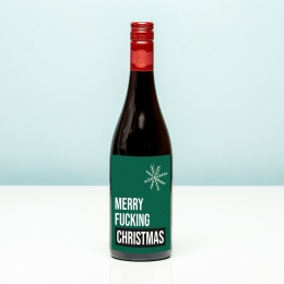 WijnfleskerstMerryfuckingChristmas-RoodMerlot