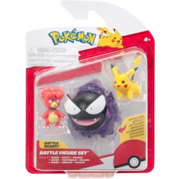 PokemonBattleFiguren3-packMagbyPikachu1EnGastly