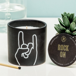 Impressionsgeurkaars-RockOnzwart