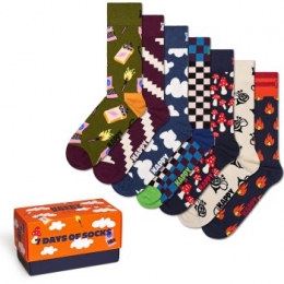 Happysocks7stuksAWildWeekSocksGiftSetActie
