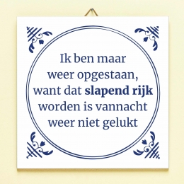 TegeltjeSlapendrijkworden