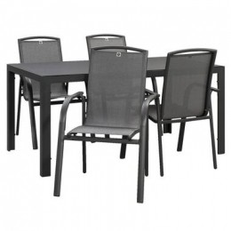 TuinsetSavoieCannes-antraciet-5-delig-160cm-LeenBakker