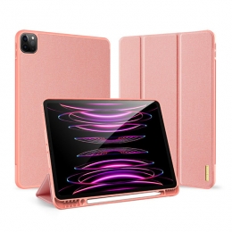 DuxDucis-TablethoesgeschiktvoorXiaomiPad55ProDomoTri-foldCase-AutoWakeSleepfunctie-Roze