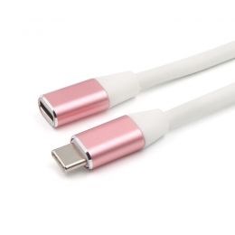 USB-CVerlengkabel-USB-CKabel-DataenLaadkabel-Ondersteunt4K-beelden-1Meter-RosGoud