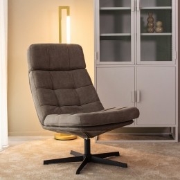 LABEL51DraaifauteuilAlvarMicroSuede-Taupe