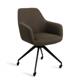 JesperHomeEetkamerstoelHirooGlideBlack-JungleJewel