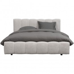 25korting-LeenBakker-BedMaudyMetOpbergruimte-Licht-140x200Cm-Stof-Grijs-216x168x112Cm