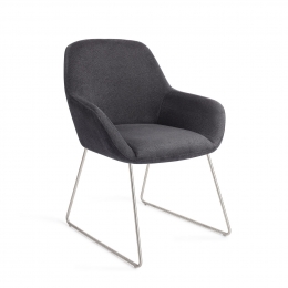 JesperHomeEetkamerstoelKushiSlideSteel-Black-Out