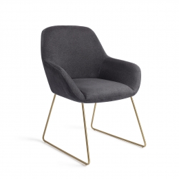 JesperHomeEetkamerstoelKushiSlideGold-Black-Out