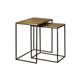 RENEWBijzettafelJosSetvan2stuks-AntiqueBrass