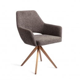 JesperHomeEetkamerstoelYanaiTurnRoseGold-AmazingGrey