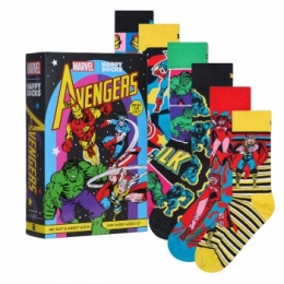 Happysocks6stuksMarvelAvengersAssembleGiftSetActie