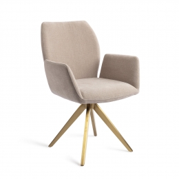 JesperHomeDraaibareEetkamerstoelMisakiTurnGold-SandStrand