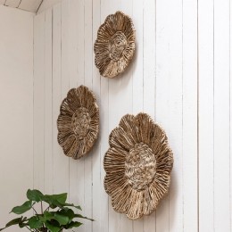 MUSTLivingWanddecoratieFlowerSetvan3stuksAbaca-Naturel