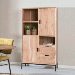 OpbergkastOsloAcaciahout155x86cm