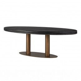RichmondOvaleEettafelMacaronEikenhoutenmetaal235x110cm-Bruin-Ovaal